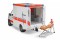 Auto sanitka MERCEDES BENZ SPRINTER s figurkou WORLD