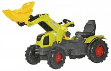 Traktor šlapací CLAAS AXOS 340 ROLLY TOYS s čelním nakladačem ROLLY TOYS