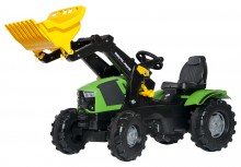 Traktor šlapací DEUTZ FAHR 5120 s čelním nakladačem ROLLY TOYS