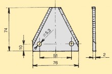 Žabka FORTSCHRITT 3”/2/74 mm spodní drážkování