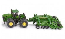 SIKU 1856 Traktor JOHN DEERE 9630 s kompaktorem AMAZONE CENTAUR 1:87