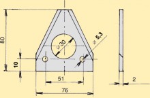 Žabka FORTSCHRITT 3”/2/80 mm hladká