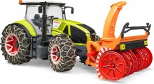 Traktor CLAAS AXION 950 s čelní frézou na sníh BRUDER 03017