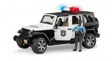 Auto JEEP WRANGLER RUBICON POLICIE BRUDER 02527 s figurkou WORLD