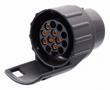 Adaptér redukční zásuvky 7/13 pólů 12/24V PVC