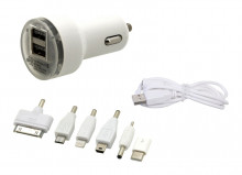 Nabíječka do auta USB12V 2,1A (Iphone 4-8, miniUSB, microUSB, USB-C)