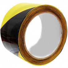 Páska výstražná černožlutá 50 mm návin 33 m