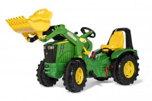Rolly Toys Traktor šlapací X-TRAC PREMIUM JOHN DEERE 8400R+ čelní nakladač