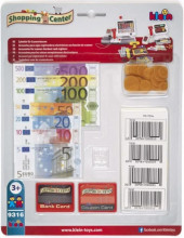 KLEIN 9316 Dětská sada bankovek EUR k pokladnám