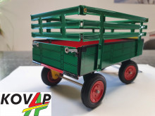 Přívěs traktorový zelený vysoké bočnice KOVAP 0404