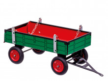 Přívěs traktorový nízké bočnice zelený KOVAP 0303