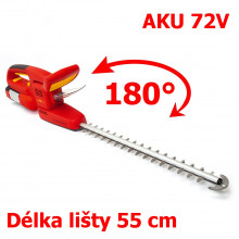 Nůžky na živý plot akumulátorové WOLF-Garten 72V LI-ION POWER 55H 55 cm