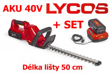 Nůžky na živý plot akumulátorové WOLF-Garten 40V LYCOS 40/500H 50 cm + SET akumulátor a nabíječka