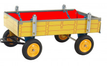 Přívěs traktorový nízké bočnice žlutý KOVAP 0403 ZZ