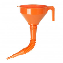 Trychtýř plastový 160 mm s flexibilní výlevkou a sítkem PRESSOL 02 662