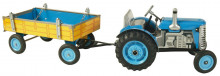 Traktor ZETOR modrý s přívěsem KOVAP 0395