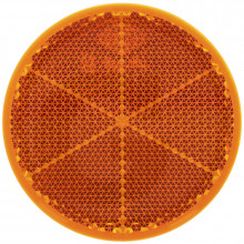 Odrazka kulatá samolepící oranžová průměr 60 mm