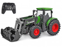 KIDS GLOBE FARMING 510310 RC traktor s nakladačem 1:24