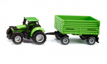 SIKU 1606 Traktor DEUTZ FAHR AGROTRON + přívěs