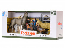 Zvířátka FARMA ZOOLANDIA 7 ks koník