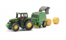 SIKU 1665 Traktor JOHN DEERE 7530 s lisem JD 990