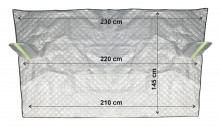 Clona na čelní sklo ICE GARD 220 x 145 cm