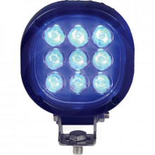 Světlomet diodový pracovní kulatý LED 12/24V modrý