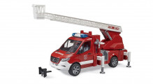 Požární auto MERCEDES SPRINTER s vysunovacím žebříkem BRUDER 02673