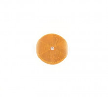 Odrazka kulatá s dírou průměr 85 mm oranžová