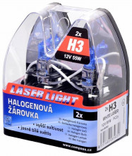 Sada žárovek COMPASS H3 12V/55W WHITE LASER