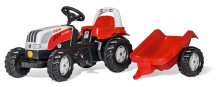 ROLLY TOYS Traktor šlapací STEYR 6165 CVT s přívěsem