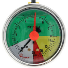 GRANIT Manometr MPa 6 olej 63 mm zadní vývod 1/4