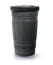 Sud na dešťovou vodu WOODCAN 265L černý