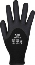 ASATEX 3677V Rukavice pracovní zimní VINYL černé velikost 11