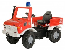 Dětské šlapací požární auto UNIMOG ROLLY TOYS 036639