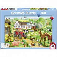 Puzzle Zemědělská farma a statek 100 dílů