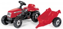 Traktor šlapací MASSEY FERGUSON s návěsem ROLLY TOYS