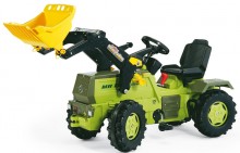 Traktor šlapací MB TRAC 1500 s čelním nakladačem ROLLY TOYS