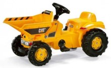 Traktor šlapací CAT DUMPER ROLLY TOYS s přední korbou