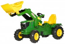 Traktor šlapací JOHN DEERE 6210 R s čelním nakladačem ROLLY TOYS