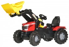 Traktor šlapací MASSEY FERGUSON 8650 s čelním nakladačem ROLLY TOYS