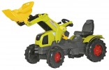 ROLLY TOYS Traktor šlapací CLAAS AXOS 340 s čelním nakladačem 