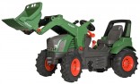 ROLLY TOYS Traktor šlapací FENDT VARIO 939 s čelním nakladačem, foukané pneu, řazení 