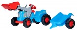 ROLLY TOYS Traktor šlapací CLASSIC TRAC s čelním nakladačem a návěsem 