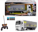 Dickie RC Mercedes Benz Actros a vysokozdvižný vozík Clark C25 1:26 
