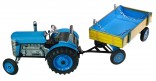 Traktor ZETOR modrý s přívěsem KOVAP 0395 