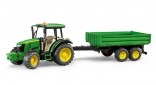 Traktor JOHN DEERE 5115 M s návěsem BRUDER 02108 