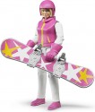 Figurka žena blond snowboardistka BWORLD BRUDER 60420 