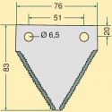 Žabka CLAAS 3″/2,7/83 mm horní drážkování 