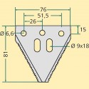 Žabka JOHN DEERE 3"/2,7/81 mm horní drážkování 